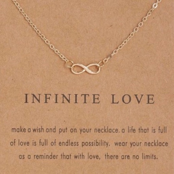 ⭐️ 5 for $25 Infinite Love Gold Dainty Necklace - Picture 2 of 6